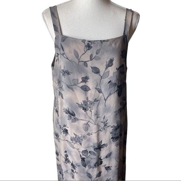Jessica Holbrook Floral One Side Slit Maxi Dress Size 14 - Picture 4 of 13